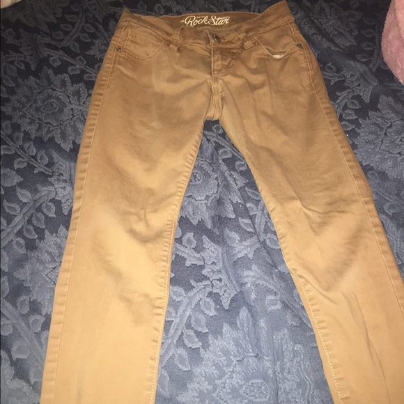 Khaki skinny jeans