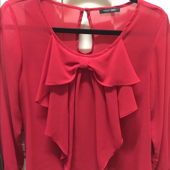 Papermoon Red Blouse