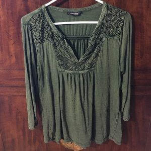 Green NWOT Lucky Brand Tee