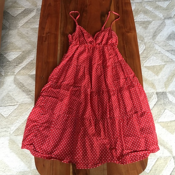 Red & white polka dot dress. H&M size S.