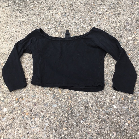 3/4 sleeve crop top