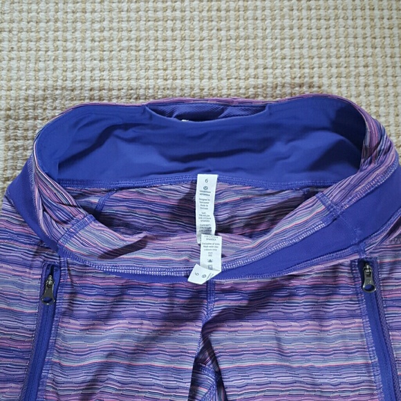 Lululemon space dye purple iris tights size 6 - Picture 2 of 3