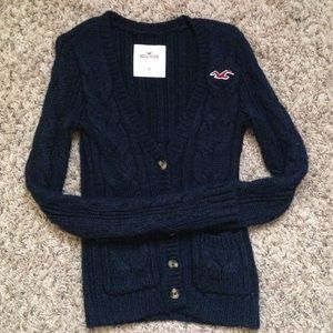 Crocheted Hollister cardigan/sweater