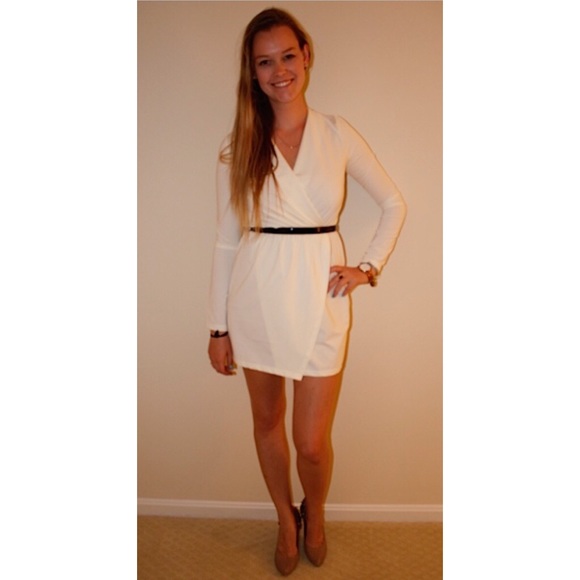White Tobi Wrap Dress