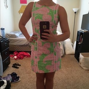 Lilly Pulitzer Fryer dress-Limeade Cheat YaPattern