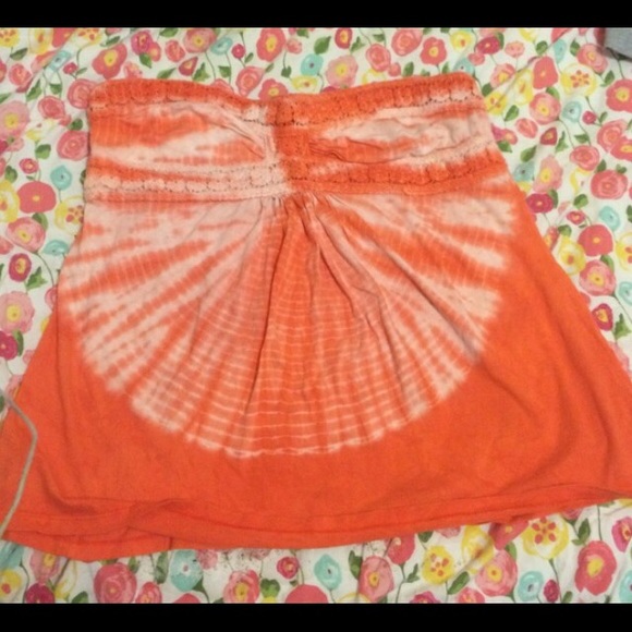 LANE BRYANT TOP SIZE 14 STRAPLESS SHIRT