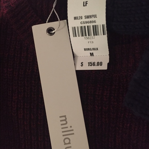 LF maroon sweater with bows on back - Picture 3 of 3