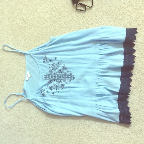 Light blue tank top