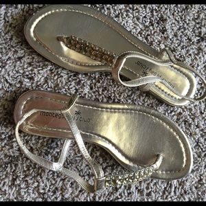 Montego Bay Gold Sandals
