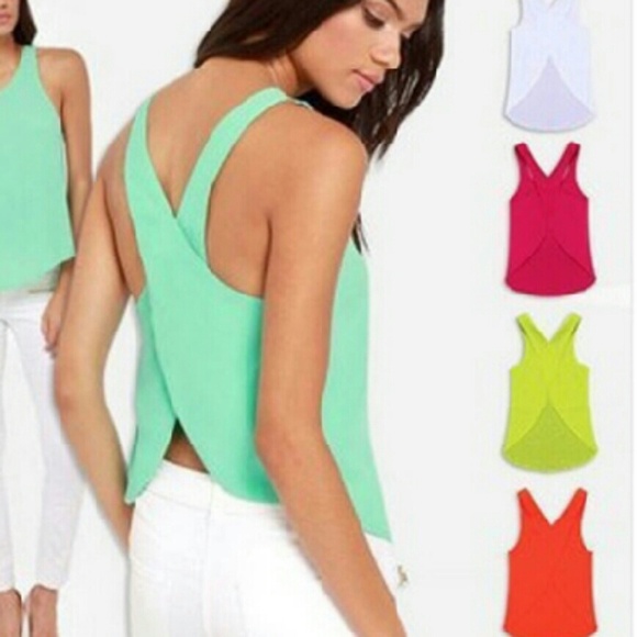 Sheer opened back top