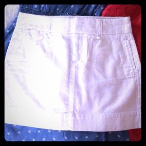 White Eyelet Mini Skirt
