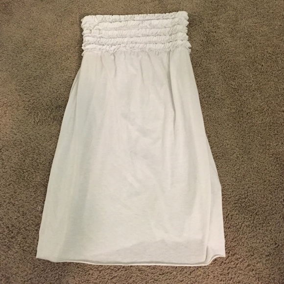 Strapless bathing suit cover up