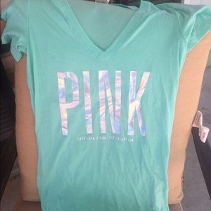 Pink Victoria's Secret tee