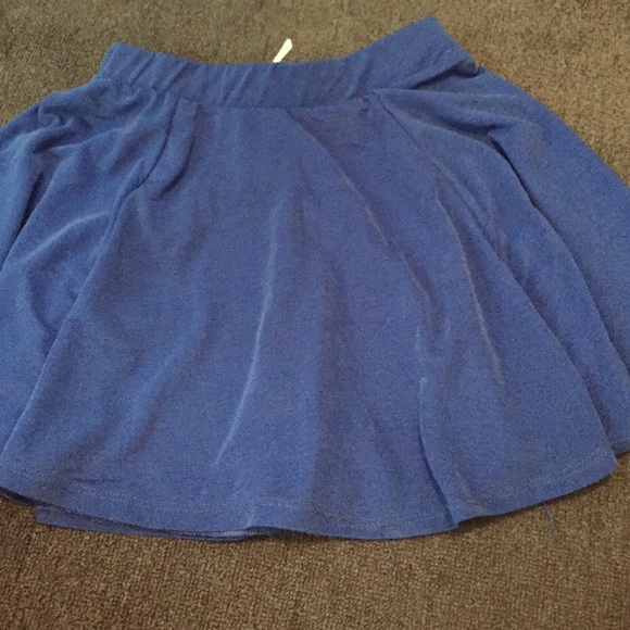 Blue skater skirt