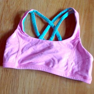 Ivivva Reversible Sports Bra. Pink and Blue