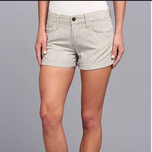 Joe's jeans railroad stripe shorts