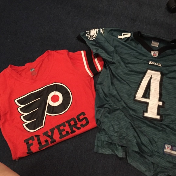 Eagles and flyers shirts