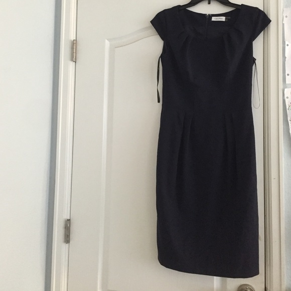 Calvin Klein Navy-Blue Tight Dress