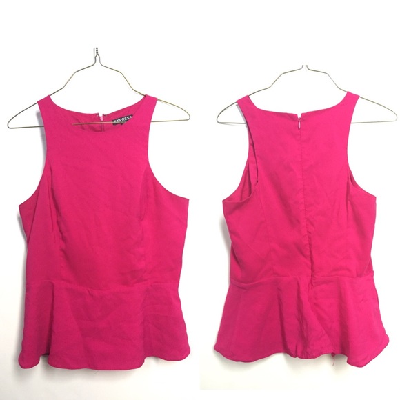 Peplum Fuchsia Top