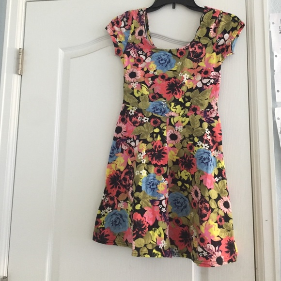 H&M floral skater dress