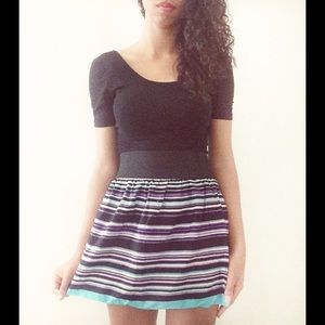 striped skirt