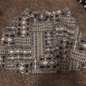 Aztec print skirt