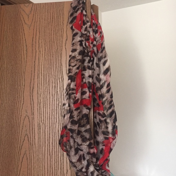 Cheetah print infinity scarf