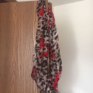 Cheetah print infinity scarf