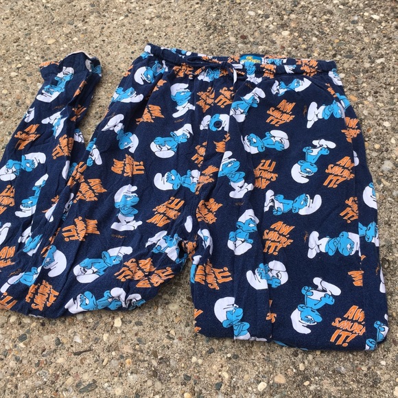 smurf pajama pants