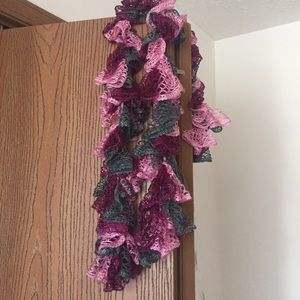 Purple-pink-grey scarf
