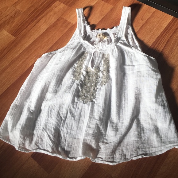 Hollister white tank
