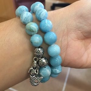 Larimar healing stone bracelet ❤️❤️❤️❤️❤️❤️❤️