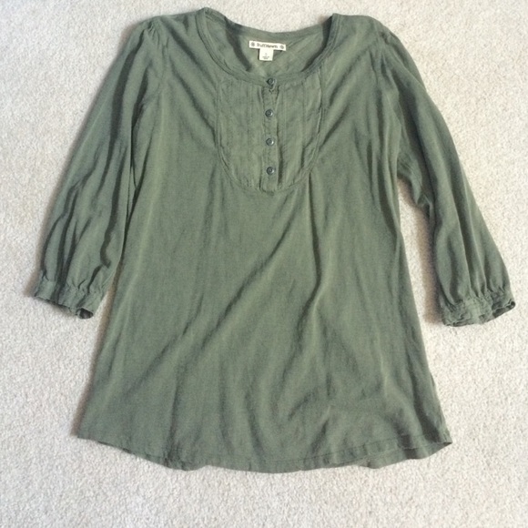 RuffHewn Olive Blouse