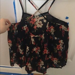 Floral Hollister tank top