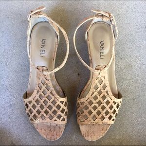 low wedge cork sandals