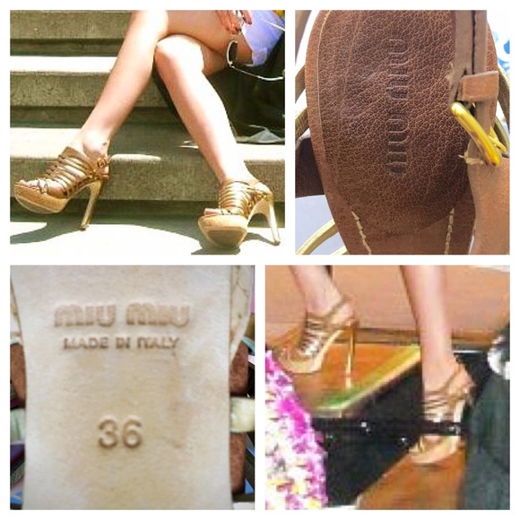 Miu Miu Strappy Heels - Picture 4 of 5