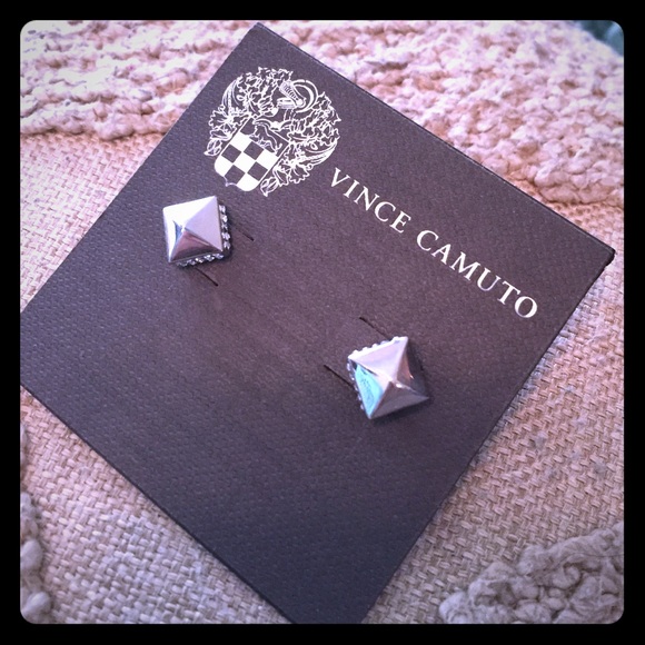 Silver stud earrings