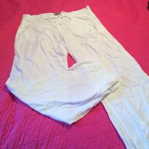 Linen White Pants