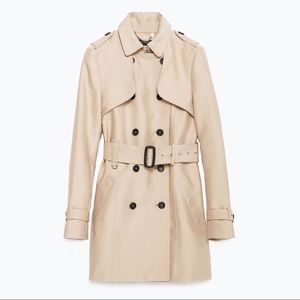 Zara Cotton Trench Coat