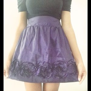 Purple flower skirt