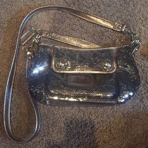 Coach sparkly crossbody purse