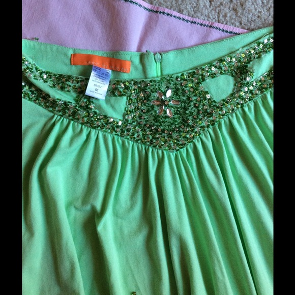 Miss Me Dresses & Skirts - Miss Me Sequins Lime Green Summer Skirt