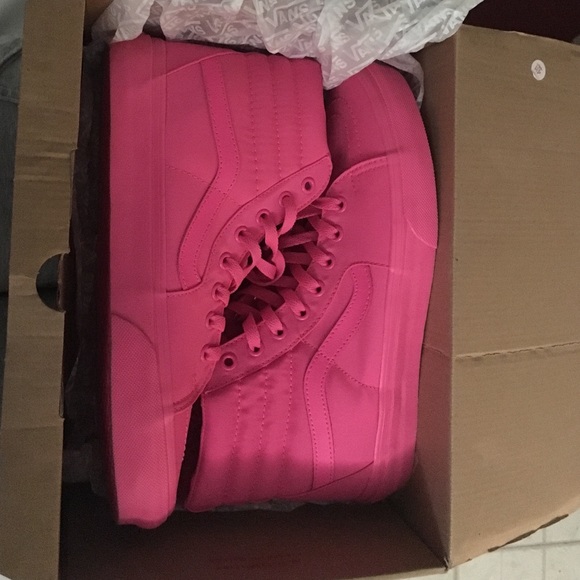 Neon pink vans