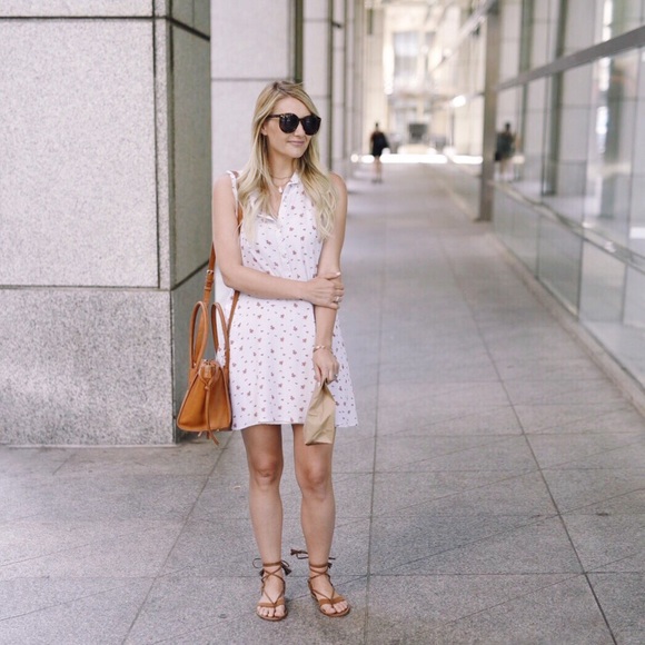 Floral Print Shirt Dress