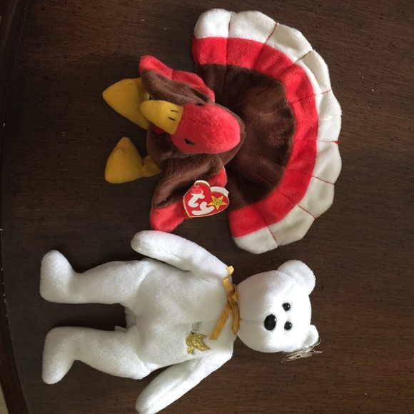 Gobbles and Holy Father beanies.