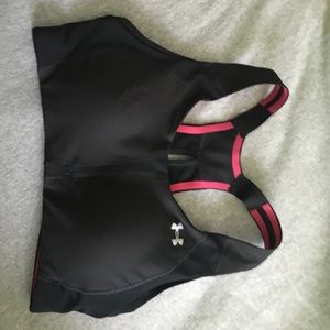 Under Armour Racerback Black & Blue Sports Bra