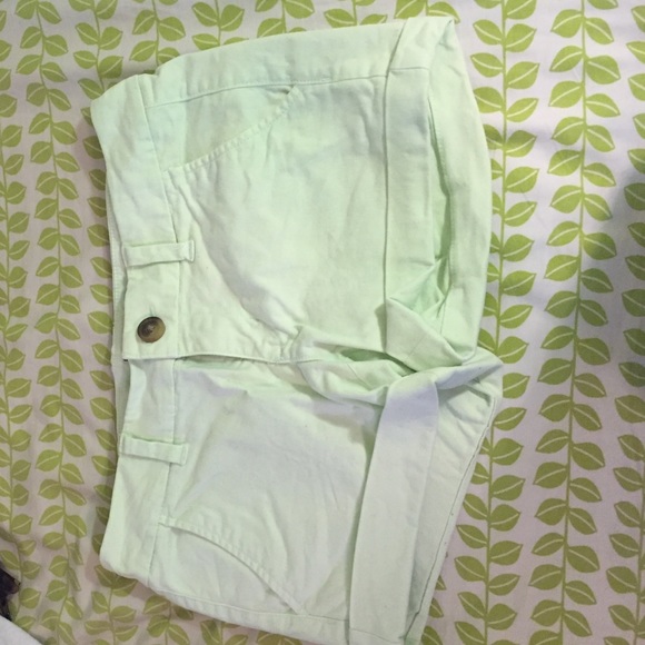 Light mint green shorts