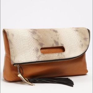 Vince Camuto Juliann leather clutch