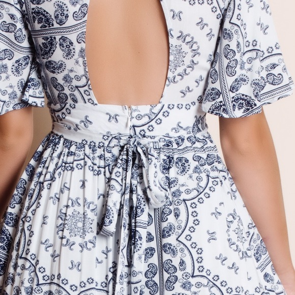 Printed Maxi Romper Dress - Picture 4 of 4