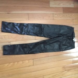 Michael Kors leather leggings